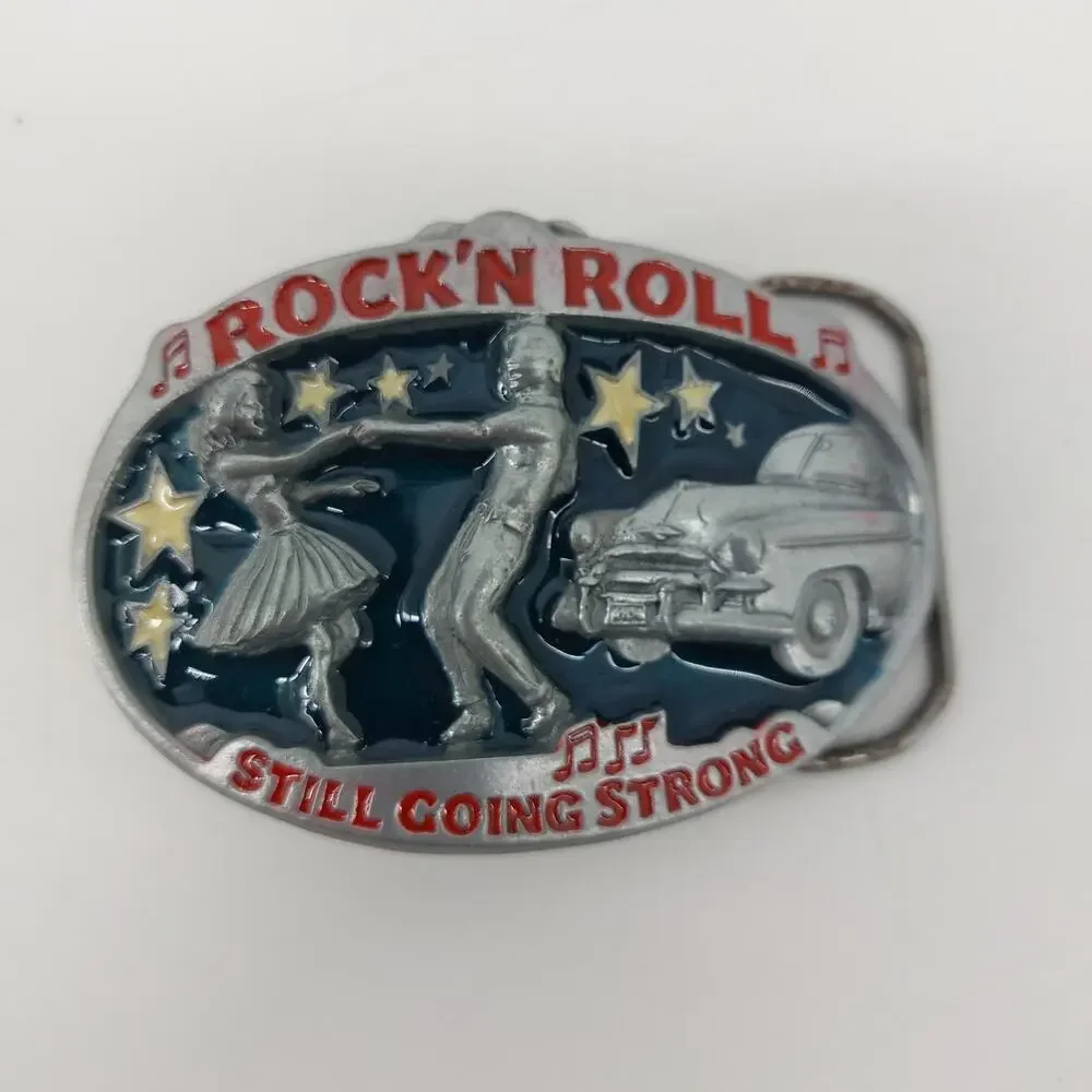 Great American Buckle Rock'N Roll Belt Buckle 50s Rockabilly